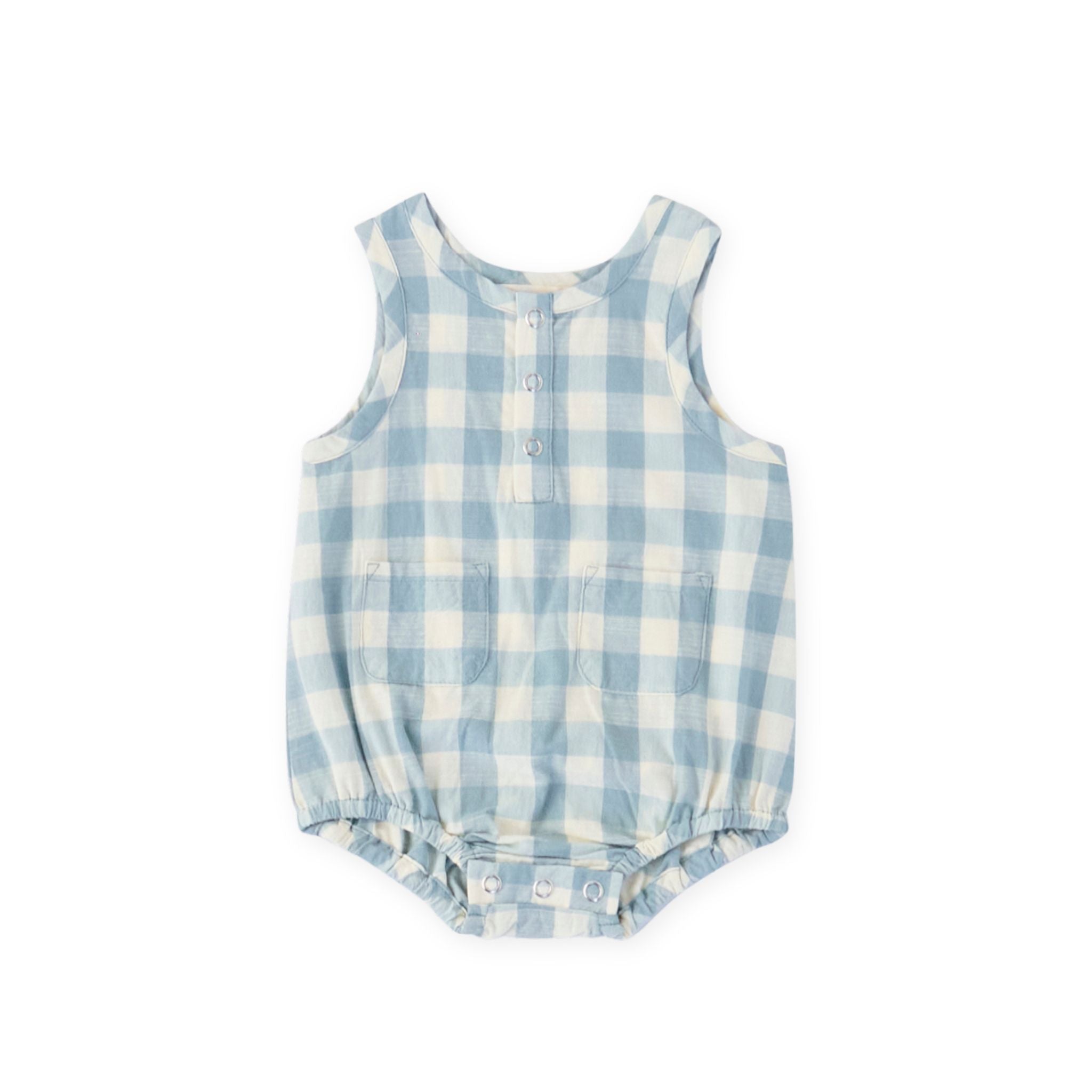 checkmate pocket one piece pond in blues pattern