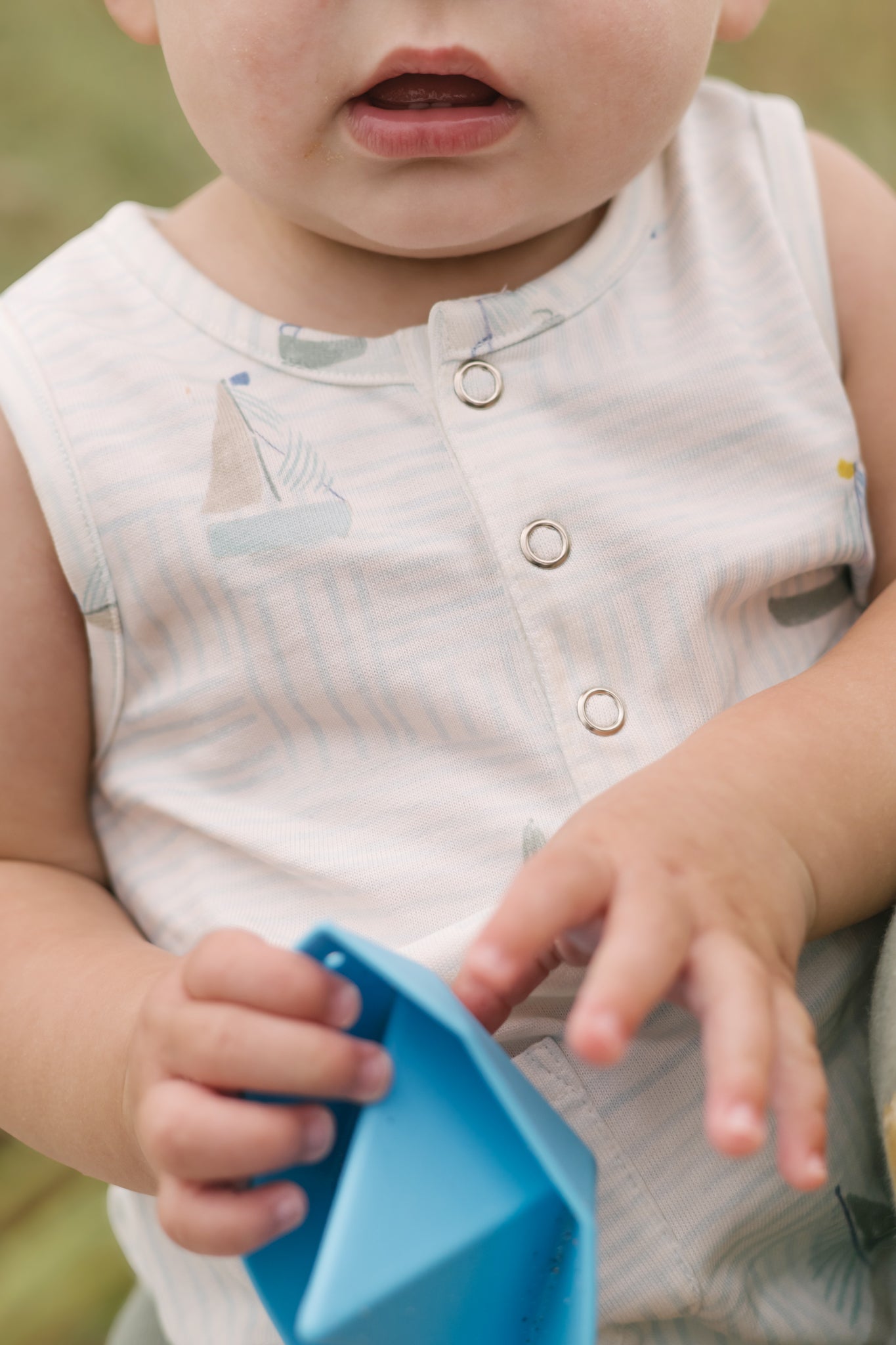 kids sleeveless one piece set sail