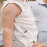 kids sleeveless one piece set sail