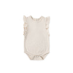 garment dye flutter one piece sand in pinks pattern pehr 1
