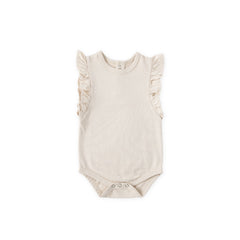 garment dye flutter one piece sand in pinks pattern pehr 1