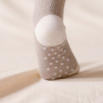 crew socks with grips 3 pack light mushroom