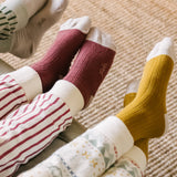 crew socks with grips 3 pack mulberry