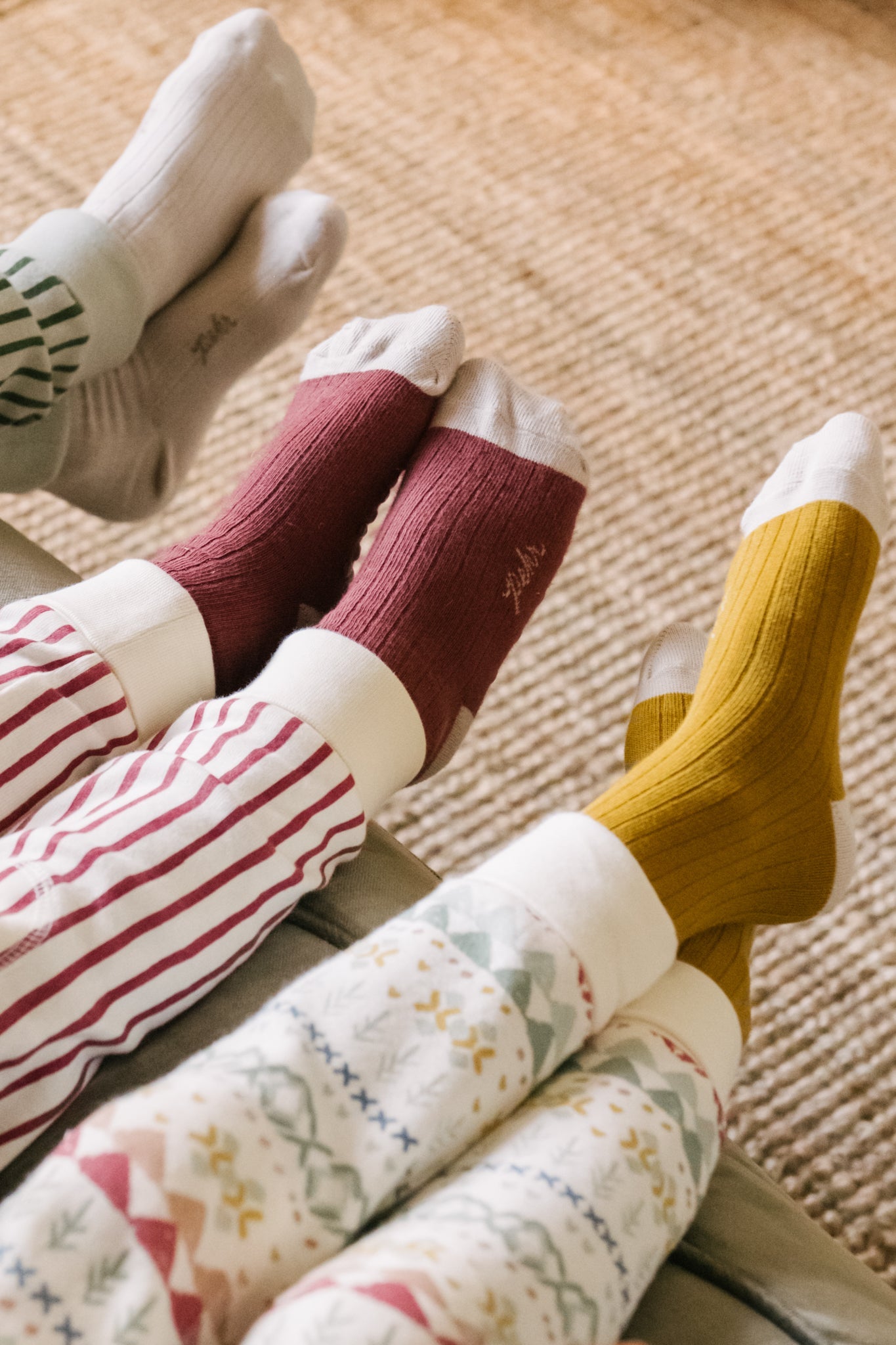 crew socks with grips 3 pack mulberry