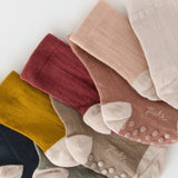 crew socks with grips 3 pack mulberry