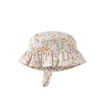 ruffle bucket hat floret in multi pattern
