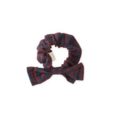 hair bow mulberry/ink in reds pattern
