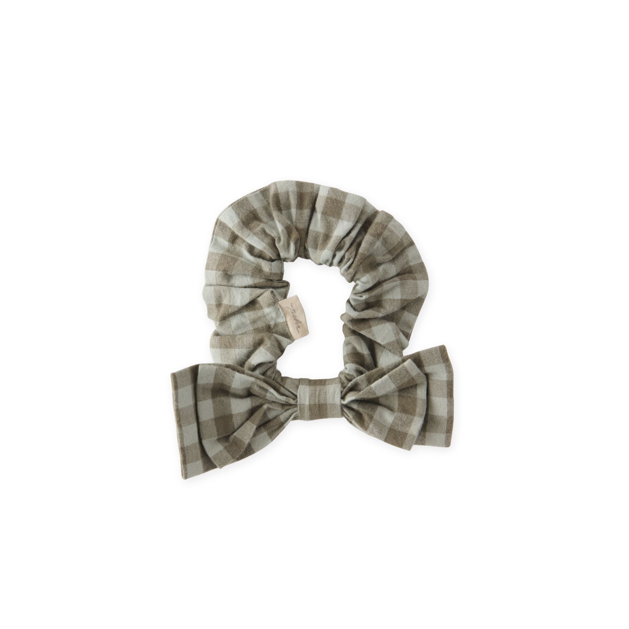 hair bow sage/light sage in greens pattern