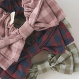 hair bow sage/light sage