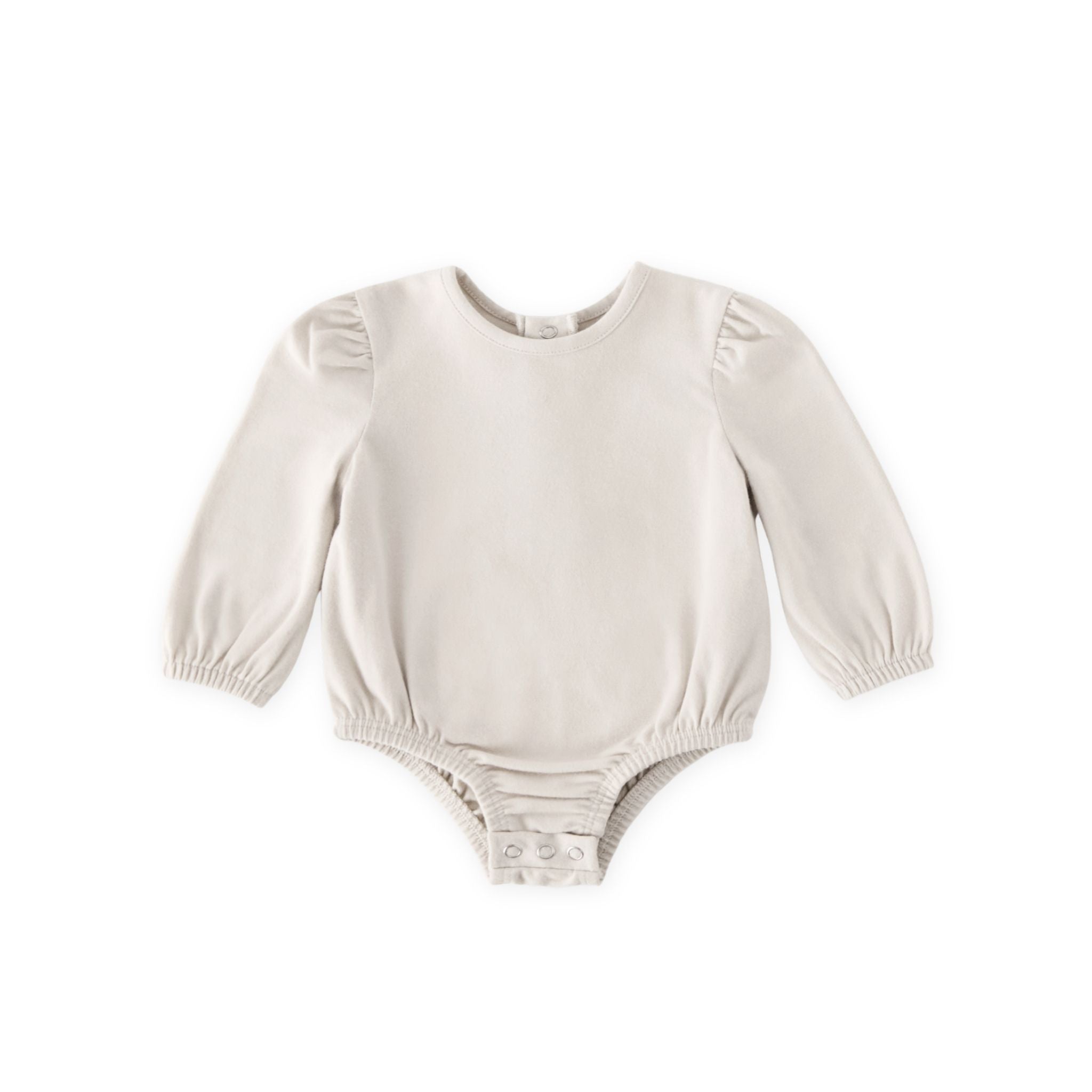 essentials puff sleeve one piece natural in neutrals pattern