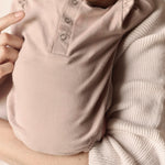 essentials puff sleeve one piece pale pink