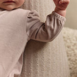 essentials puff sleeve one piece pale pink