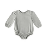 essentials puff sleeve one piece soft sea in blues pattern