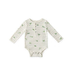 henley one piece leap frog in blues pattern