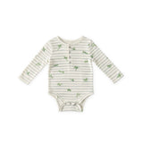 henley one piece leap frog in blues pattern