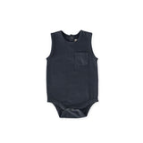 garment dye tank one piece ink blue in blues pattern