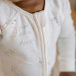 baby ribbed baby sleeper over the moon