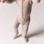 baby essentials baby sleeper pale pink