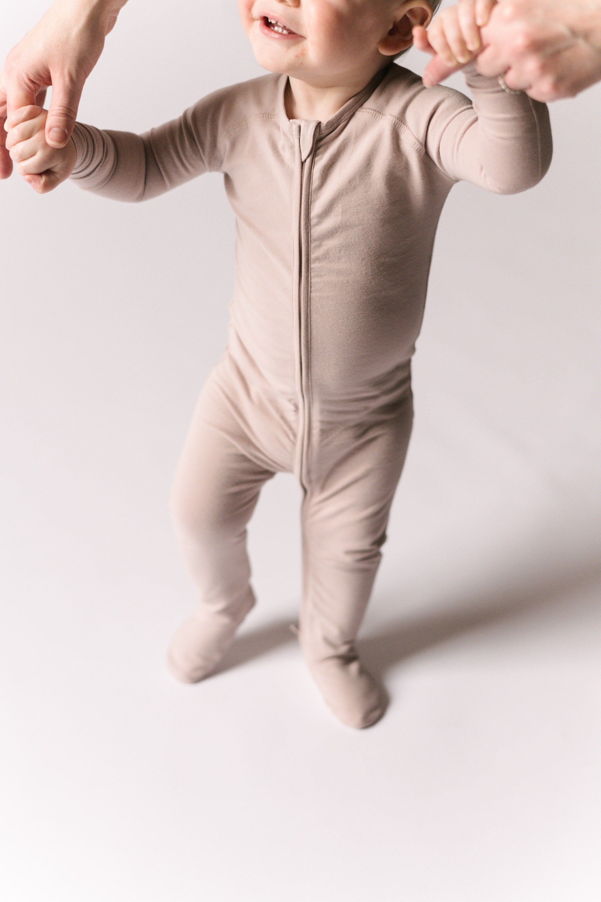 baby essentials baby sleeper pale pink