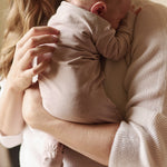 baby essentials baby sleeper pale pink