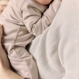 baby essentials baby sleeper pale pink