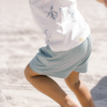 garment dye short deep sea