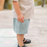 garment dye short deep sea