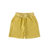 classic terry board short citrus in yellows pattern