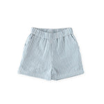 seersucker shorts marine blue in blues pattern