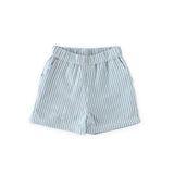 seersucker shorts marine blue in blues pattern