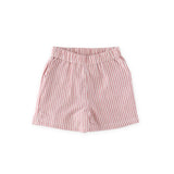 seersucker shorts anchor red in reds pattern