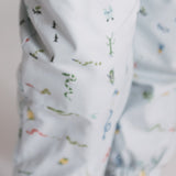 park splash pant crawling critters blue