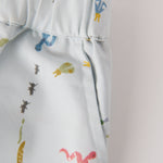 park splash pant crawling critters blue