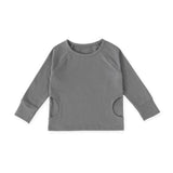 kids essentials top charcoal in neutrals pattern