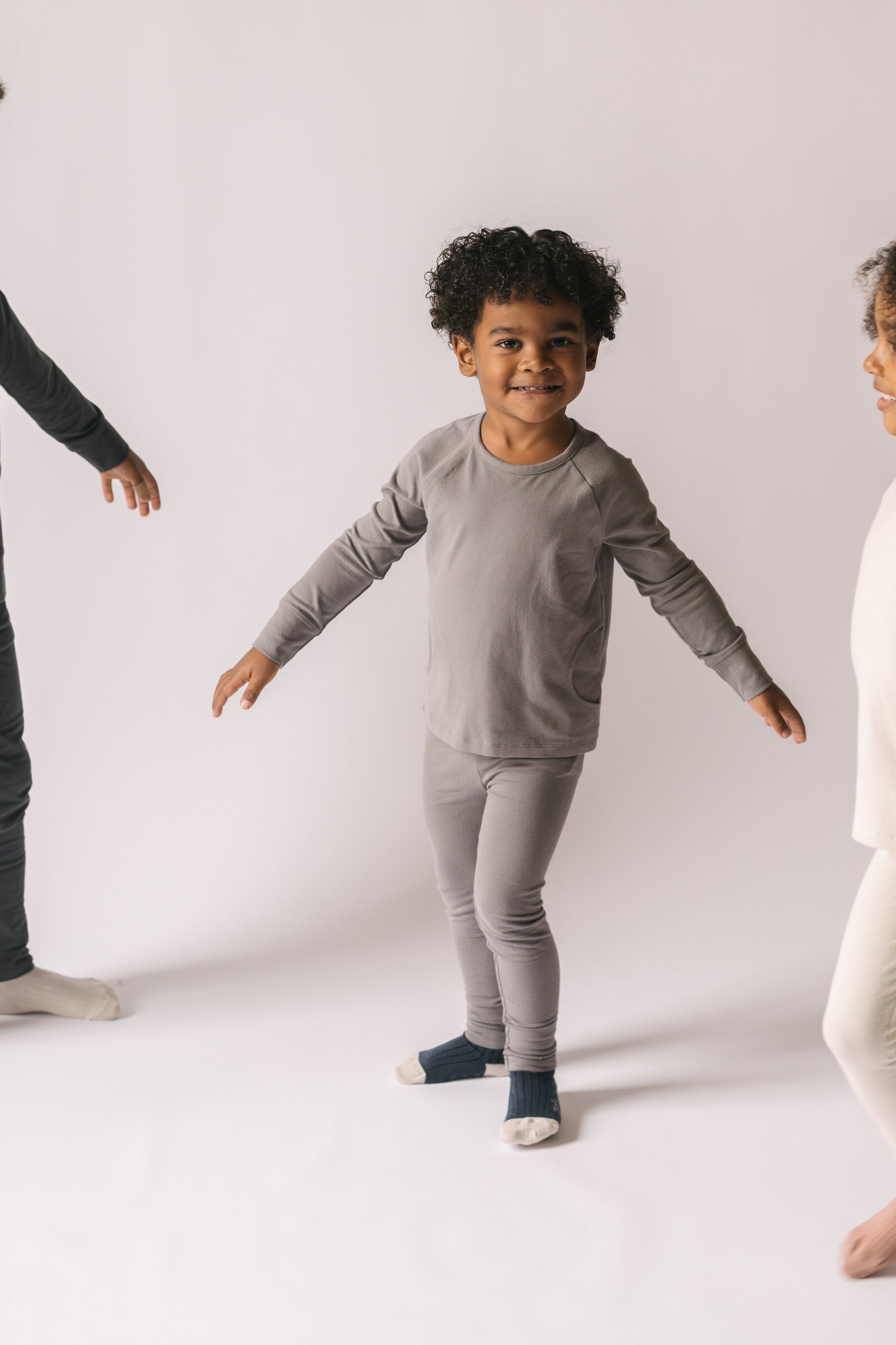 kids essentials top charcoal