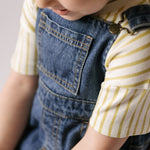 dropped shoulder short sleeve t shirt stripes away marigold