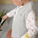kids dropped shoulder long sleeve top into the wild