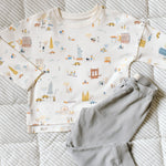 kids dropped shoulder long sleeve top explore new york