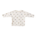 kids dropped shoulder long sleeve top field work in multi pattern