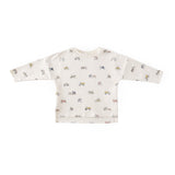 kids dropped shoulder long sleeve top field work in multi pattern