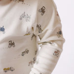 kids dropped shoulder long sleeve top field work