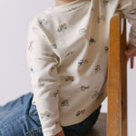 kids dropped shoulder long sleeve top field work