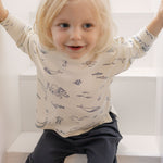 kids dropped shoulder long sleeve top life aquatic