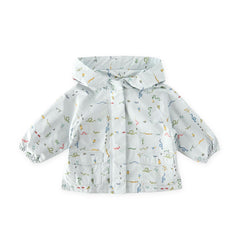 kids park jacket crawling critters blue in blues pattern