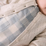 pointelle knit sweater natural