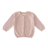 pointelle knit sweater soft peony in pinks pattern