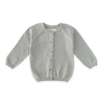 pointelle knit sweater soft sea in blues pattern