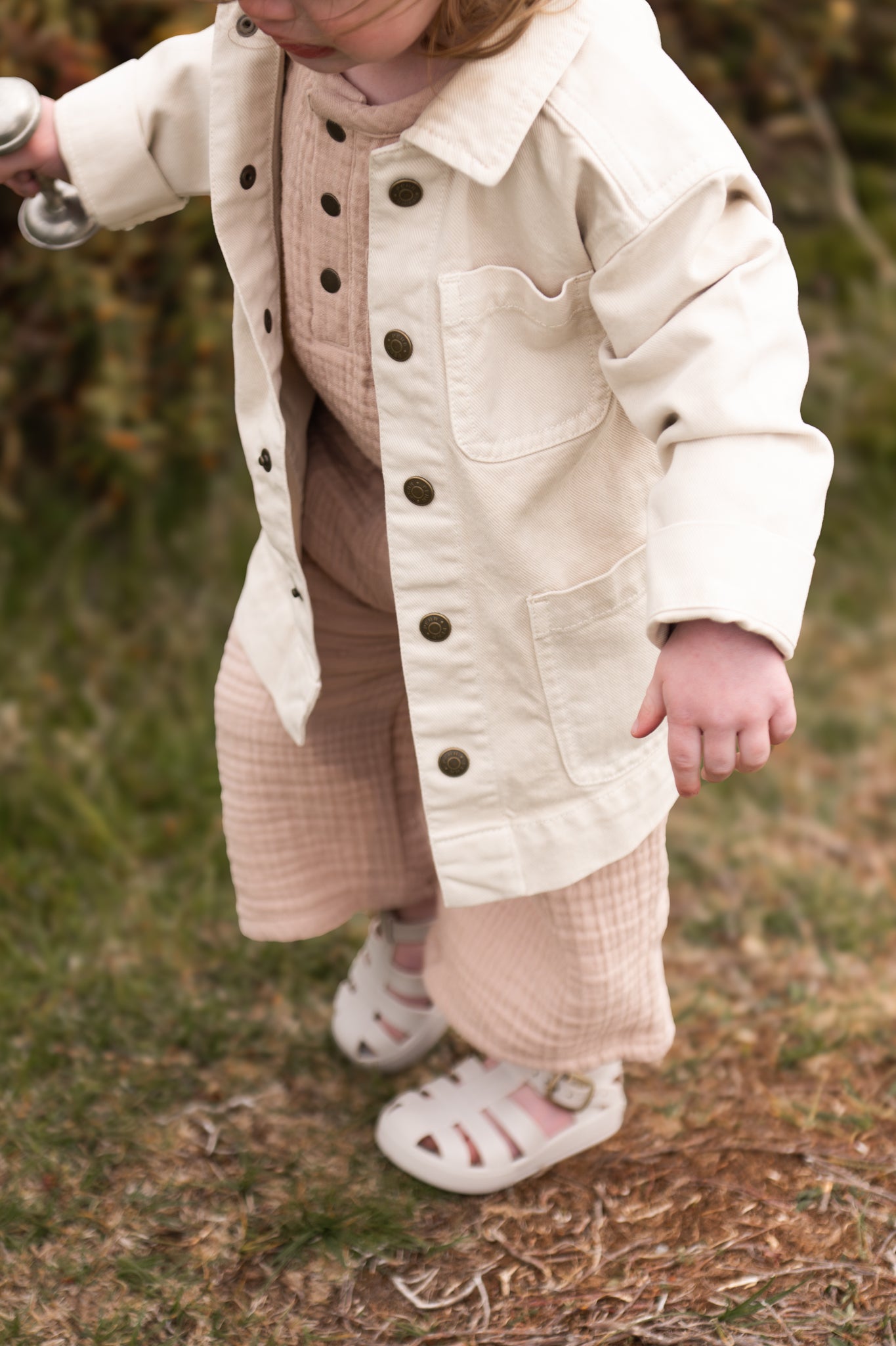 toddler vintage twill toddler chore jacket natural
