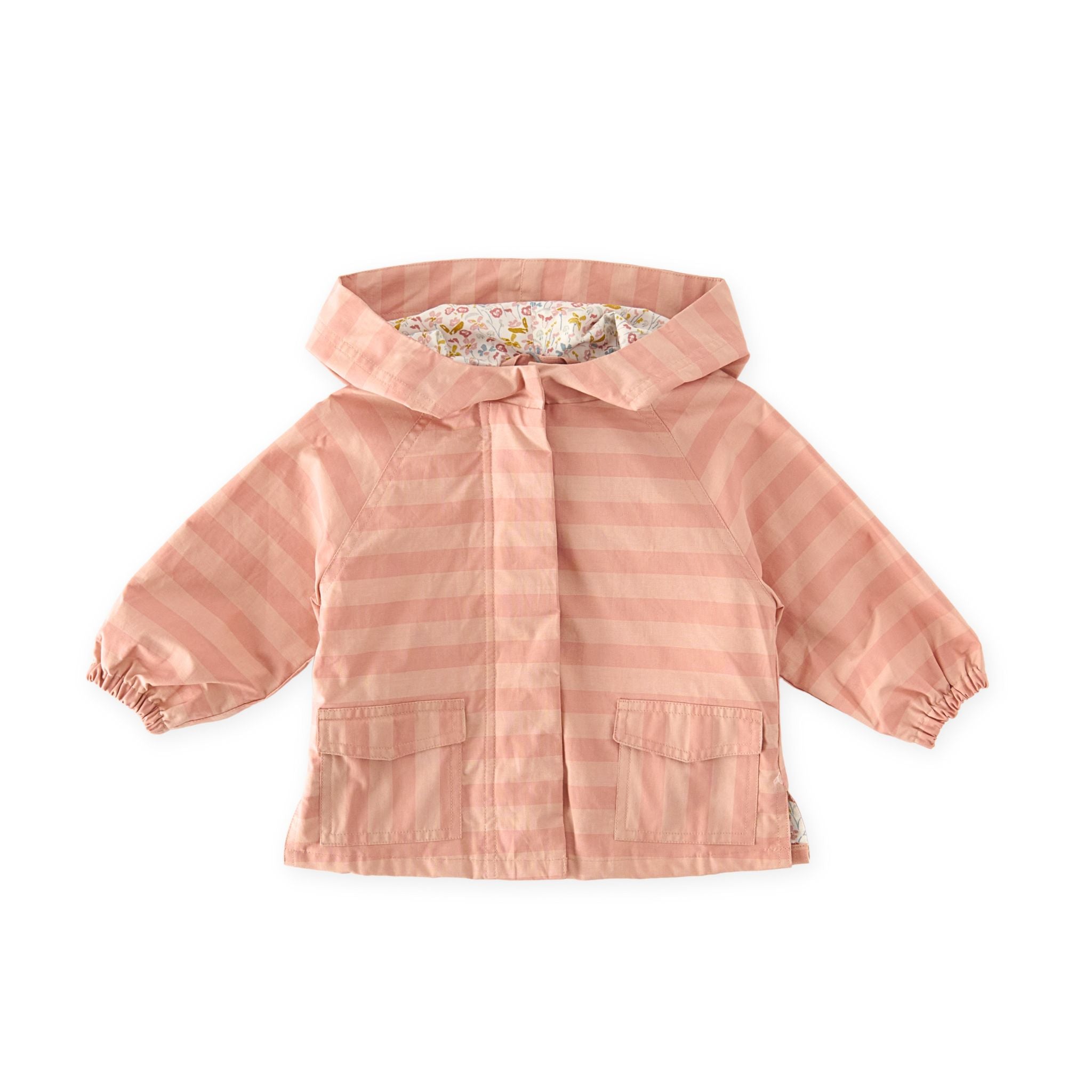 kids park jacket pink sky in pinks pattern