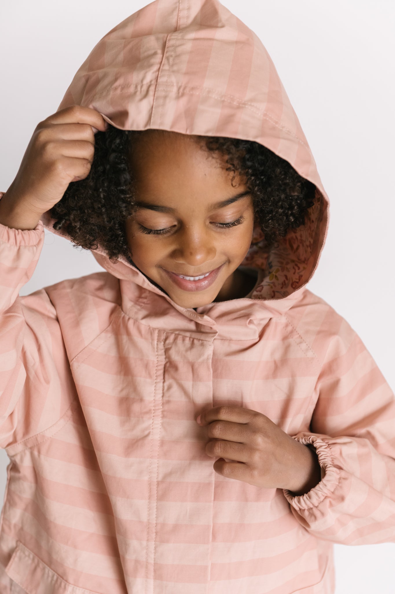 kids park jacket pink sky